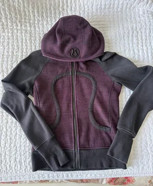 Vintage purple scuba zip up Lululemon jacket thumbnail 1