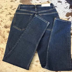RE/DONE‎ High Rise Ankle Crop Jeans In Dark Rinse Size 26 thumbnail 8