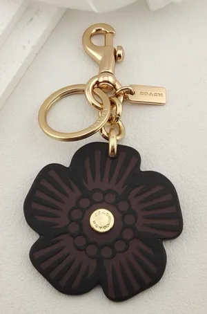 Coach Tea Rose Key Chain/Charm Bag thumbnail 1