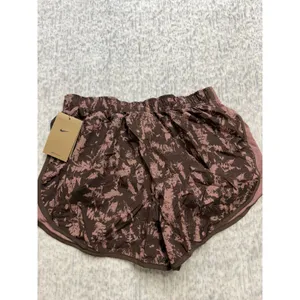Nike Womens Dri-FIT Running‎ Shorts Brown Mauve Abstract FZ3482-208 XS NWT thumbnail 4