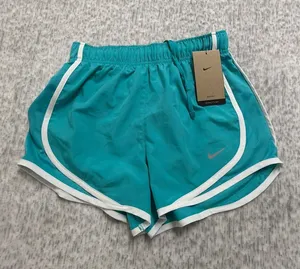 Nike Tempo Womens Running Shorts Teal‎ Blue White Mid Rise 3 Inch Size XS NWT thumbnail 1