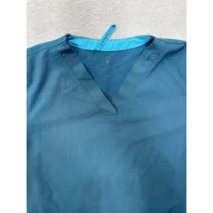 Carhartt Scrub Top V-Neck Teal Blue Medical Uniform Workwear Top Size S‎ thumbnail 5