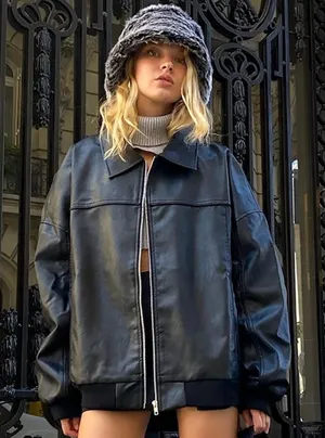 Princess Polly Goldsmith Faux Leather Jacket thumbnail 1