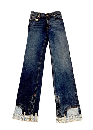 Revice Flare Eclipse Jeans Womens High Rise Straight Leg Medium Wash size 27 thumbnail 1