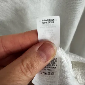 Aerie White Sweatshirt Muscle Tee Size Medium thumbnail 6
