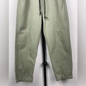 Zara‎ Green Pull On Elastic Drawstring Waist Jogger Style Trousers thumbnail 7