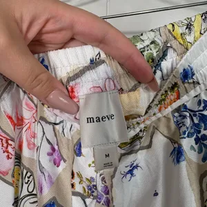 Anthropologie Broken Ceramic Piece Print High Waisted Wide Leg Pants Medium NWT thumbnail 5