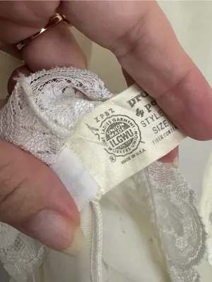 Vintage Union Made Dolores for Poirette Lace Bustier Bodysuit Ivory Lingerie 36 thumbnail 7