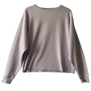 Reebok Studio Style LS Crew Sweatshirt Women's Medium Training Purple‎ Sporty thumbnail 1