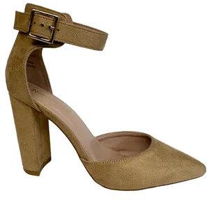 Ninetin Gel Ankle Strap Buckle 4 inch Block Heel Pointed Closed Toe Shoes Size 7 thumbnail 8