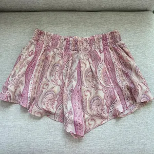 H&M Skort Shorts Size Small Pink Paisley Flowy Tassel Bohemian Fairy Dreamy thumbnail 3