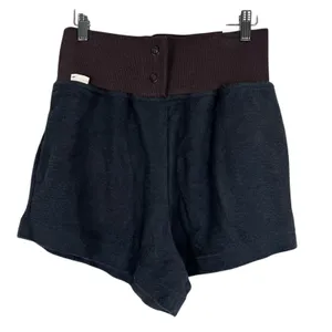 NWT Nike Reverse French Terry Baggy Shorts Black Brown High Rise Athleisure Sz M thumbnail 2