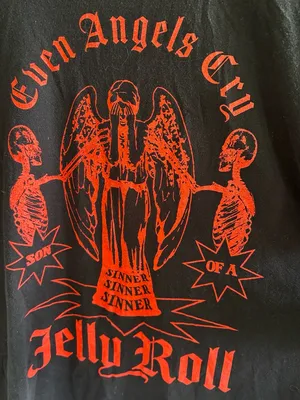 Jelly Roll Even Angels Cry Tee Size XL thumbnail 4