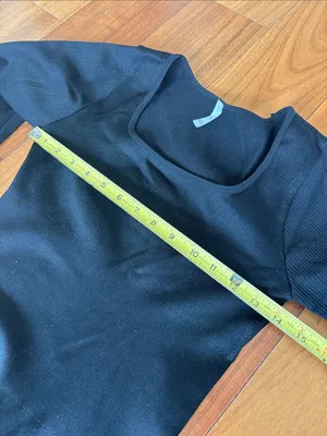 Black ribbed bodysuit Size L thumbnail 6