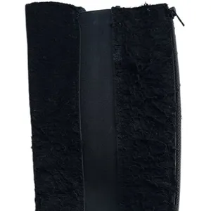 EUC Free People Leather Callow Textured Knee High Boots Black Size 6 thumbnail 9