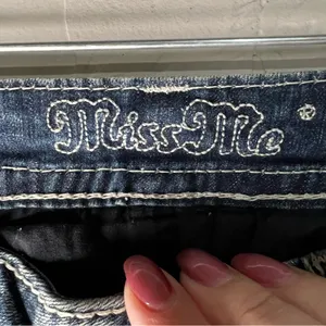 Miss Me Bootcut Western Thick‎ Stitch Flap Pocket Embellished Denim Jeans thumbnail 7