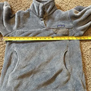 Patagonia Women's Re-Tool Snap-T Pullover Gray Fleece Polartec Women's Sz S thumbnail 4