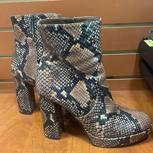 Vince Camuto Brown and Black Heeled Boots thumbnail 5