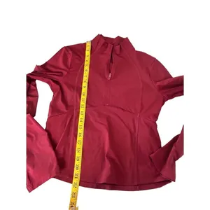 Pink by Victoria’s Secret burgundy 1/2 zip jacket back collar logo size s/m thumbnail 5