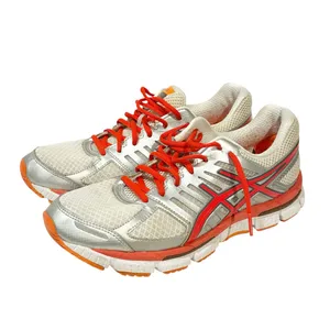 ASICS GEL-NE033 2 0125 WHITE HOT PUNCH FLASH ORANGE Low‎ Top Sneakers Size 10 thumbnail 1