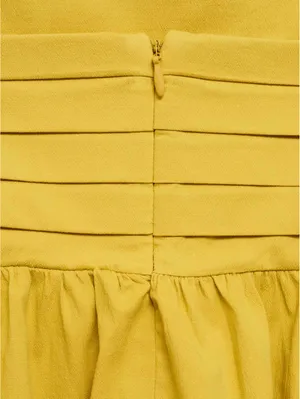 Mango Draped Neckline Dress NWT Yellow Size 2 / XS thumbnail 9