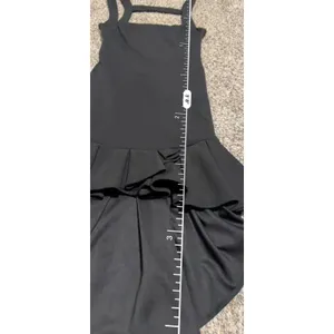 Selfie Leslie Womens Black High Low Ruffle Open Back Cocktail Dress Size Medium thumbnail 8