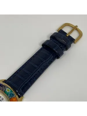 Vecchia Venezia women's quartz colorful Murano glass millefiori bezel running thumbnail 4