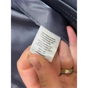 Lewit Womens Leather Jacket in Grey Grisaille Blue Gray Size Large thumbnail 8
