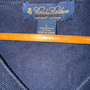 Brooks Brothers Sweater Mens L Dark Blue Long Sleeve Sweater Supima Cotton‎ V Q thumbnail 2
