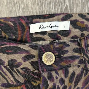 Robert Graham Women’s Deidre Collector‎ Multi Animal-Print Skinny Jeans Pants thumbnail 3