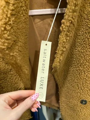 Teddy bear Sherpa jacket boutique! Yellow thumbnail 3