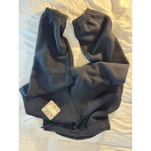 House of Mae Everyday Lounge Textured Joggers Black Relaxed Fit Large ST3038 thumbnail 2