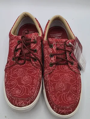 Twisted X Womens Kicks Shoes Loafers Sneakers Womens 7 Red Canvas Western Lace thumbnail 6