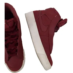 Nike Blazer Mid Rebel Women 7.5 Burgundy Wine Good High Top Zip BQ4022-602‎ thumbnail 10