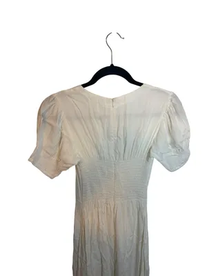 Maja Bali White Puff Sleeve Sweetheart Boho Cottagecore Maxi Dress thumbnail 2