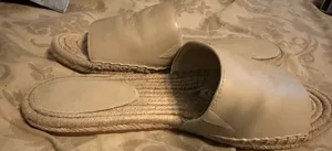 Coach Cailin Leather Espadrille Slides ☀️Size 8.5 | Cream / Beige | Excellent Condition thumbnail 9