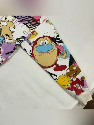 Nickelodeon 90s Rugrats Hey Arnold! Rocko’s Modern Life Hoodie Sweatshirt Size S thumbnail 7