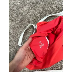 aerie bikini swim set red white ribbed scoop neck longline matching set L thumbnail 11