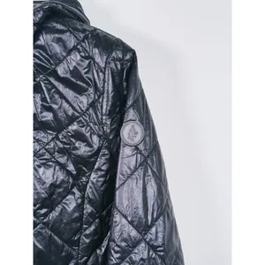 Abercrombie & Fitch Lightweight Hooded Puffer Jacket Womens S Black Packable thumbnail 7