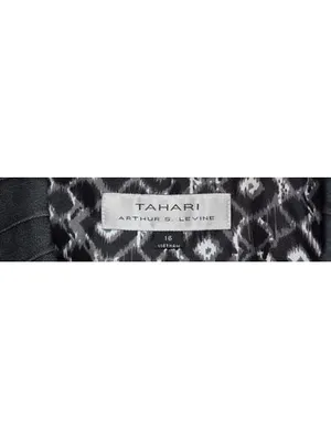 Tahari Arthur S. Levine Women's Size 16 Charcoal Grey Tailored Career Blazer thumbnail 3