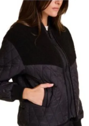 Alala black Sherpa bomber jacket thumbnail 1