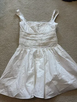 House of CB White Lace-Trim Slip Dress thumbnail 3