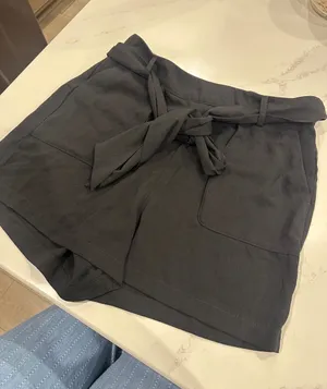 A new day black high waisted paper bag shorts size medium NWOT thumbnail 1