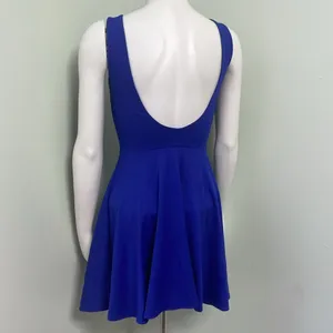 Amanda Uprichard backless blue skater dress thumbnail 7