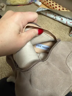 Steve Madden beige suede boots thumbnail 4