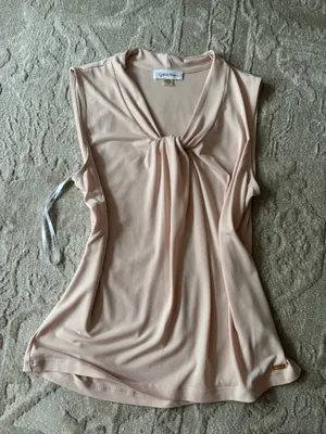 Calvin Klein Pink Blouse Sleeveless thumbnail 1