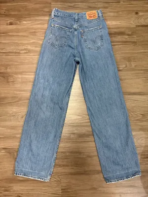 Levi’s High Waisted Straight Jeans 25 Fits 26x29 Distressed Blue $104 thumbnail 4