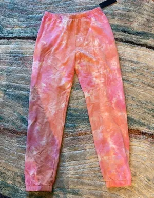 Pink Tie Dye Lounge Top & jogger set. S thumbnail 6