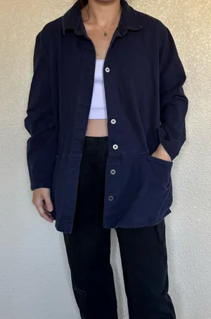 Cherokee Vintage Navy Blue Cardigan thumbnail 1
