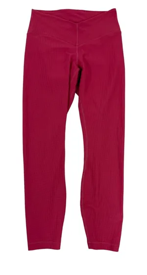 Lululemon Red Leggings Size 6 – Gently Used Excellent Condition thumbnail 1